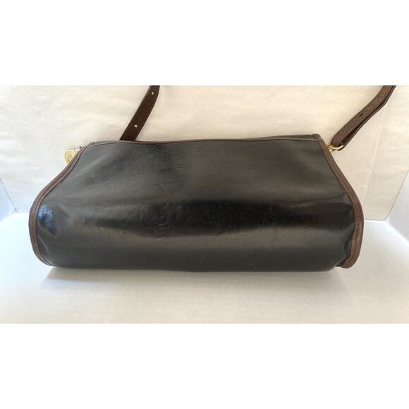 Vintage BRAHMIN Brown Leather Croco Medium CrossBody Shoulder Satchel Purse - Picture 5 of 15